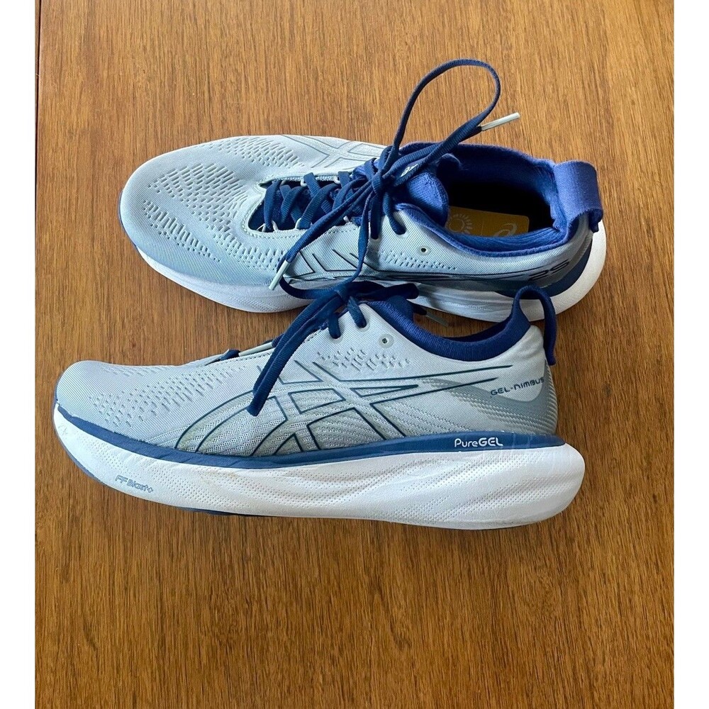 Asics Gel Nimbus 25 Mens 10 Wide Running Shoes Gray